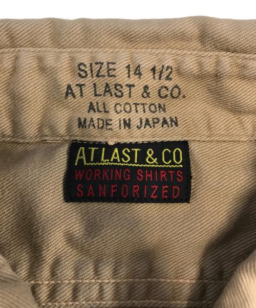 AT LAST（アットラスト）AT LAST (アットラスト) シャツ ブラウン サイズ:14 1/2の古着・服飾アイテム
