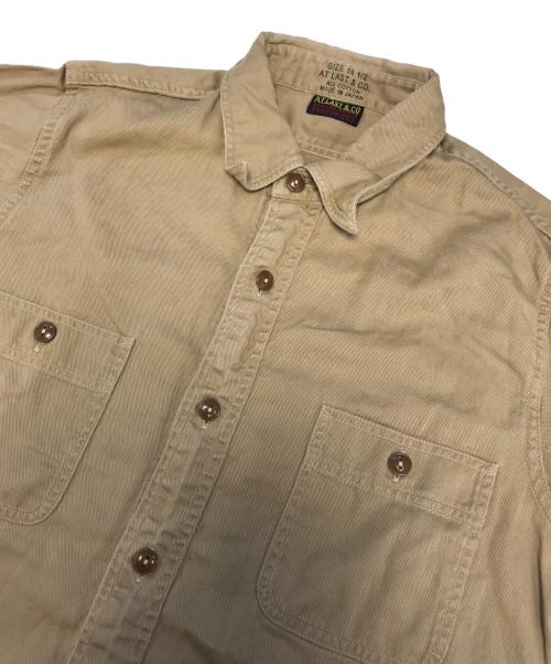 AT LAST（アットラスト）AT LAST (アットラスト) シャツ ブラウン サイズ:14 1/2の古着・服飾アイテム