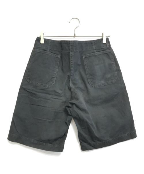 ATLAST & CO（アットラスト）ATLAST & CO (アットラスト) 2タックグルカチノショーツ ブラック サイズ:W32の古着・服飾アイテム