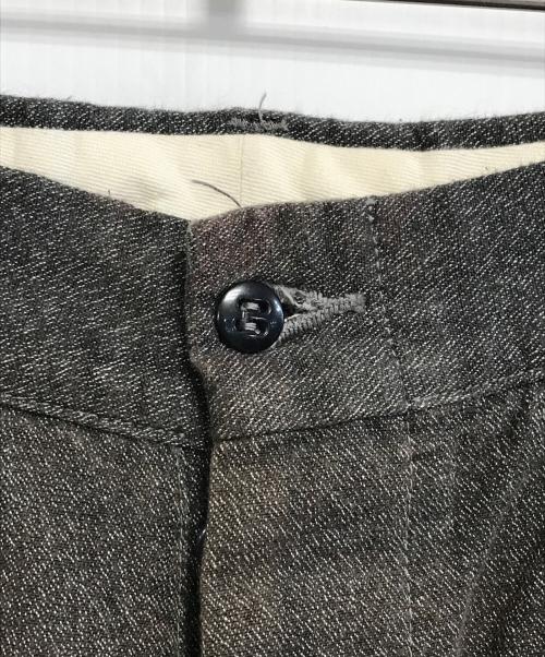 ATLAST & CO（アットラスト）ATLAST & CO (アットラスト) ブラックシャンブレーパンツ ブラック サイズ:32の古着・服飾アイテム