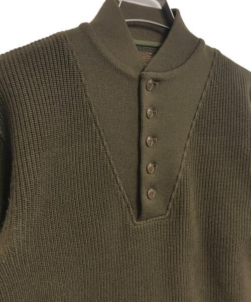 BUTCHER PRODUCTS（ブッチャープロダクツ）BUTCHER PRODUCTS (ブッチャープロダクツ) ジープセーターニット オリーブ サイズ:36の古着・服飾アイテム