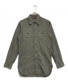 ATLAST & CO（アットラスト）の古着「マチ付きシャツ」｜グレー