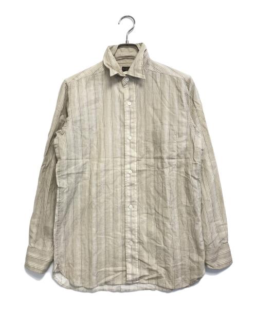 ATLAST & CO（アットラスト）ATLAST & CO (アットラスト) マチ付きシャツ ベージュ サイズ:14の古着・服飾アイテム