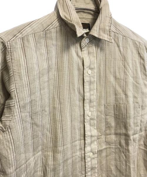 ATLAST & CO（アットラスト）ATLAST & CO (アットラスト) マチ付きシャツ ベージュ サイズ:14の古着・服飾アイテム