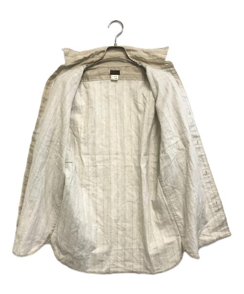ATLAST & CO（アットラスト）ATLAST & CO (アットラスト) マチ付きシャツ ベージュ サイズ:14の古着・服飾アイテム