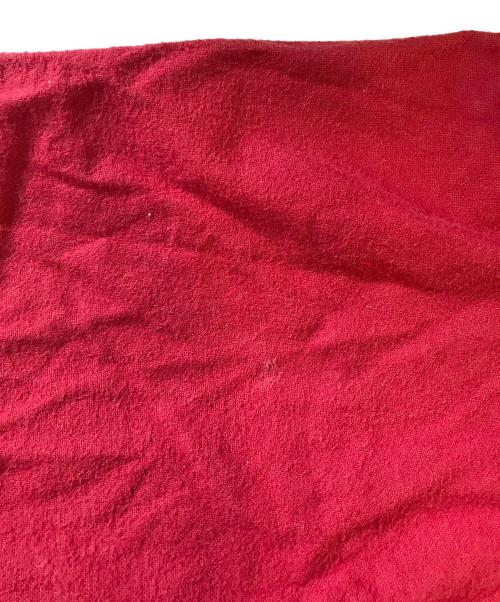 ATLAST & CO（アットラスト）ATLAST & CO (アットラスト) マチ付きシャモアクロスシャツ レッド サイズ:14の古着・服飾アイテム