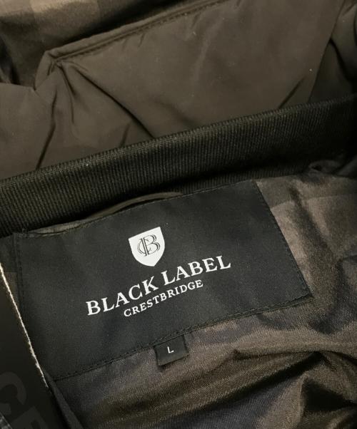 BLACK LABEL CRESTBRIDGE（ブラックレーベル クレストブリッジ）BLACK LABEL CRESTBRIDGE (ブラックレーベル クレストブリッジ) ダウンジャケット ブラック サイズ:Lの古着・服飾アイテム