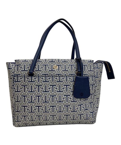 TORY BURCH（トリーバーチ）TORY BURCH (トリーバーチ) トートバッグ ネイビーの古着・服飾アイテム