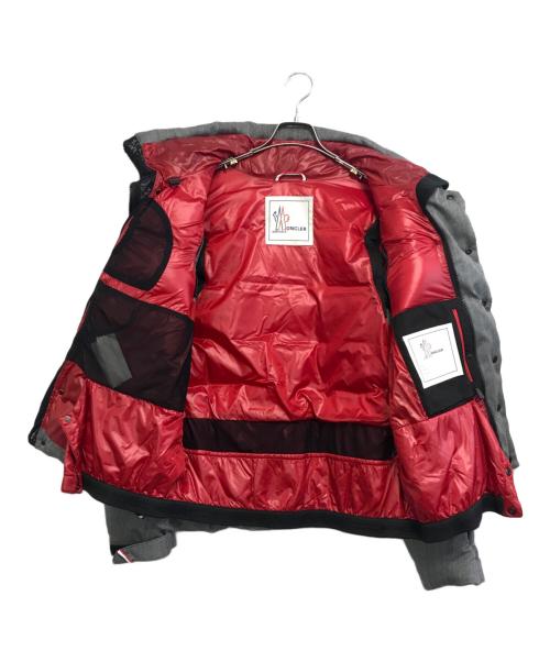 MONCLER GRENOBLE（モンクレール グルノーブル）MONCLER GRENOBLE (モンクレール グルノーブル) ヘリンボーン ダウンジャケット グレー サイズ:2の古着・服飾アイテム