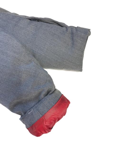 MONCLER GRENOBLE（モンクレール グルノーブル）MONCLER GRENOBLE (モンクレール グルノーブル) ヘリンボーン ダウンジャケット グレー サイズ:2の古着・服飾アイテム