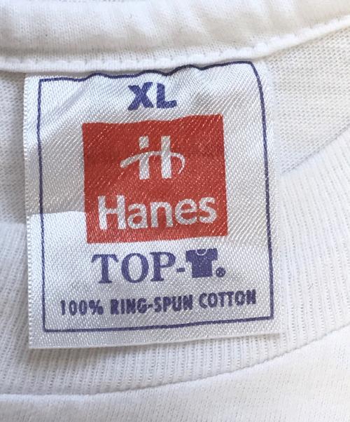 Hanes（ヘインズ）Hanes (ヘインズ) アートTシャツ ホワイト サイズ:XLの古着・服飾アイテム