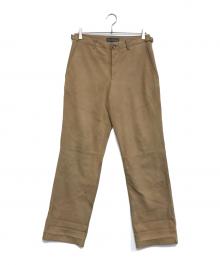 BANANA REPUBLIC（バナナリパブリック）の古着「スウェードレザーパンツ」｜ベージュ