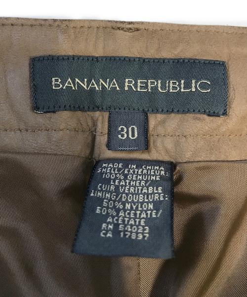 BANANA REPUBLIC（バナナリパブリック）BANANA REPUBLIC (バナナリパブリック) スウェードレザーパンツ ベージュ サイズ:30の古着・服飾アイテム