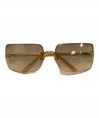 CHANELシャネル）の古着「サングラス」｜ゴールド