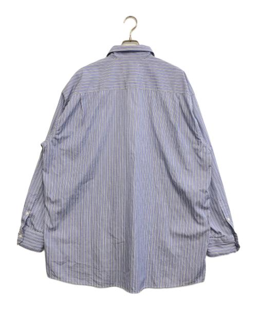Maison Margiela（メゾンマルジェラ）Maison Margiela (メゾンマルジェラ) オーバーサイズストライプシャツ スカイブルー サイズ:39の古着・服飾アイテム