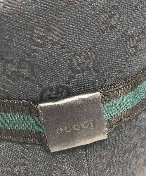GUCCI（グッチ）GUCCI (グッチ) GG柄バケットハット ブラック サイズ:Mの古着・服飾アイテム