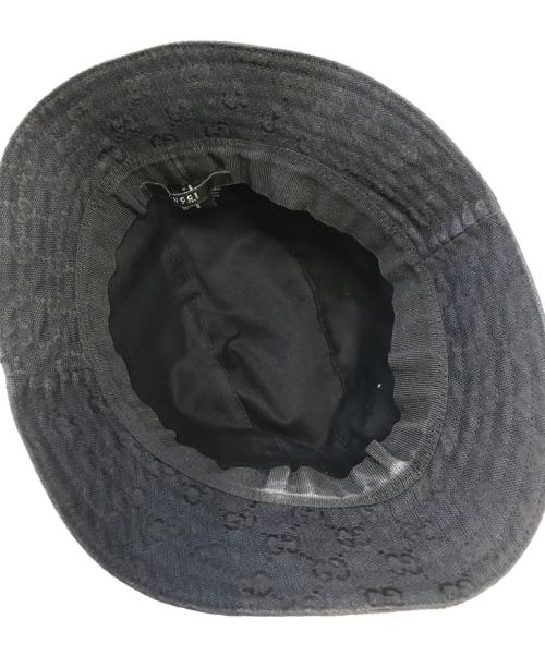 GUCCI（グッチ）GUCCI (グッチ) GG柄バケットハット ブラック サイズ:Mの古着・服飾アイテム