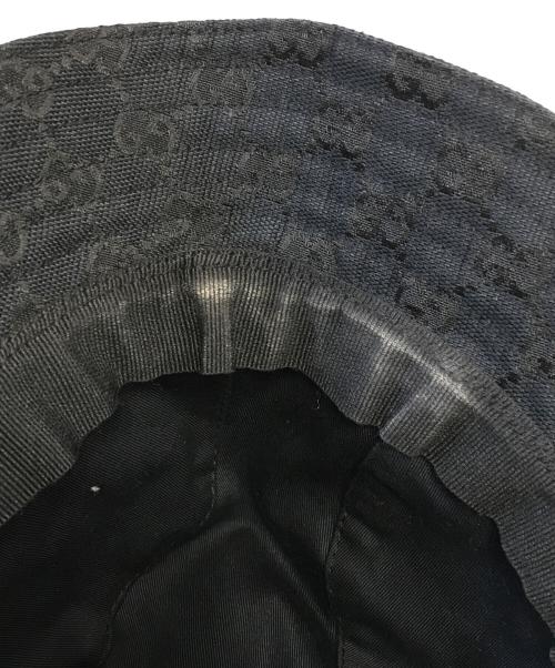 GUCCI（グッチ）GUCCI (グッチ) GG柄バケットハット ブラック サイズ:Mの古着・服飾アイテム