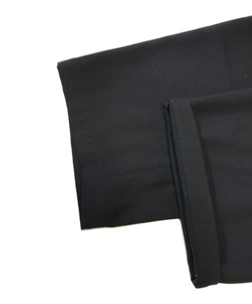 REGULATION Yohji Yamamoto（レギュレーションヨウジヤマモト）REGULATION Yohji Yamamoto (レギュレーションヨウジヤマモト) レザーベルト付きワイドパンツ ブラック サイズ:2の古着・服飾アイテム