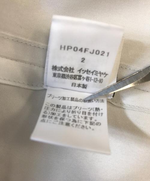 ISSEY MIYAKE（イッセイミヤケ）ISSEY MIYAKE (イッセイミヤケ) バンドカラーシャツ グレー サイズ:2の古着・服飾アイテム
