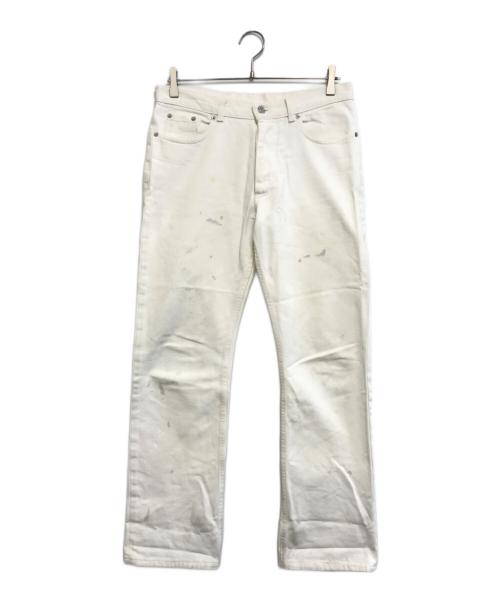 HELMUT LANG JEANS（ヘルムートラングジーンズ）HELMUT LANG JEANS (ヘルムートラングジーンズ) ペンキ加工デニムパンツ ホワイト サイズ:30の古着・服飾アイテム