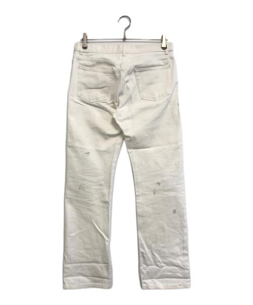 HELMUT LANG JEANS（ヘルムートラングジーンズ）HELMUT LANG JEANS (ヘルムートラングジーンズ) ペンキ加工デニムパンツ ホワイト サイズ:30の古着・服飾アイテム