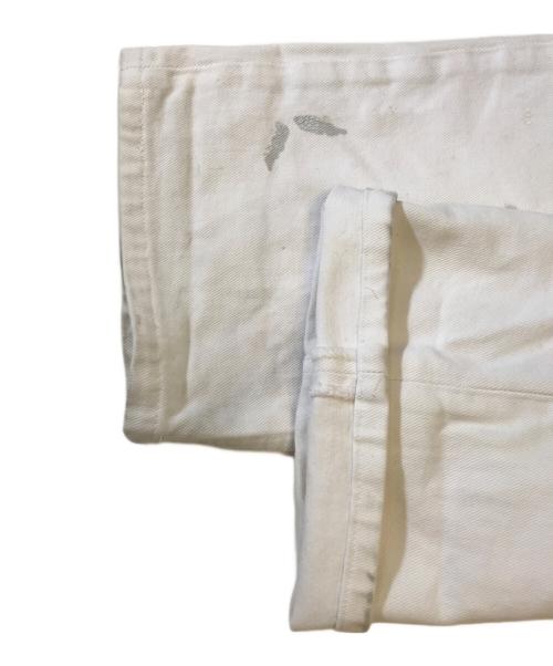 HELMUT LANG JEANS（ヘルムートラングジーンズ）HELMUT LANG JEANS (ヘルムートラングジーンズ) ペンキ加工デニムパンツ ホワイト サイズ:30の古着・服飾アイテム