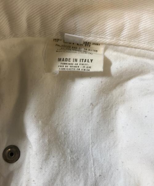 HELMUT LANG JEANS（ヘルムートラングジーンズ）HELMUT LANG JEANS (ヘルムートラングジーンズ) ペンキ加工デニムパンツ ホワイト サイズ:30の古着・服飾アイテム