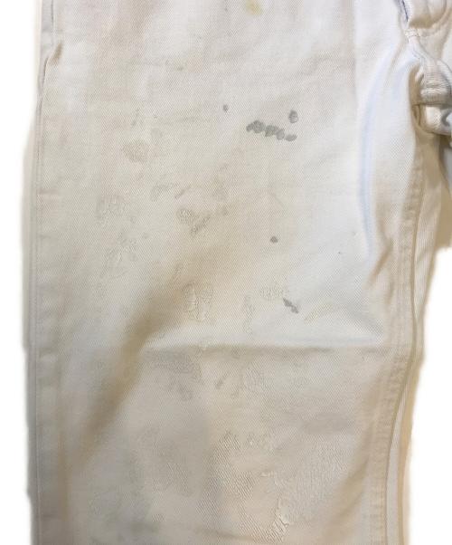 HELMUT LANG JEANS（ヘルムートラングジーンズ）HELMUT LANG JEANS (ヘルムートラングジーンズ) ペンキ加工デニムパンツ ホワイト サイズ:30の古着・服飾アイテム
