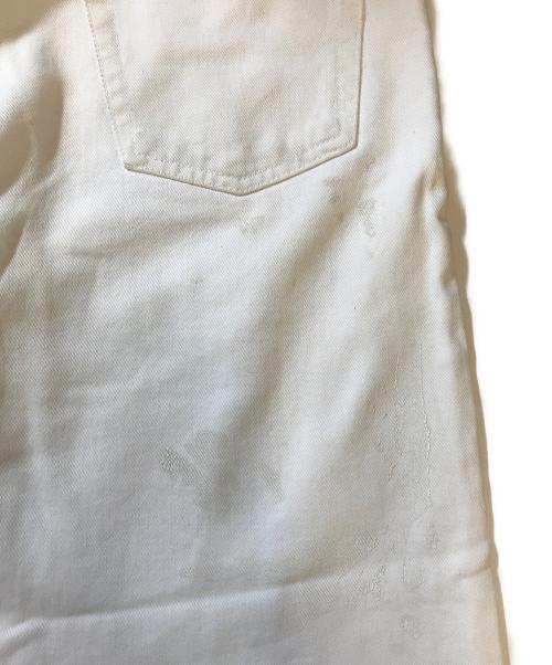 HELMUT LANG JEANS（ヘルムートラングジーンズ）HELMUT LANG JEANS (ヘルムートラングジーンズ) ペンキ加工デニムパンツ ホワイト サイズ:30の古着・服飾アイテム