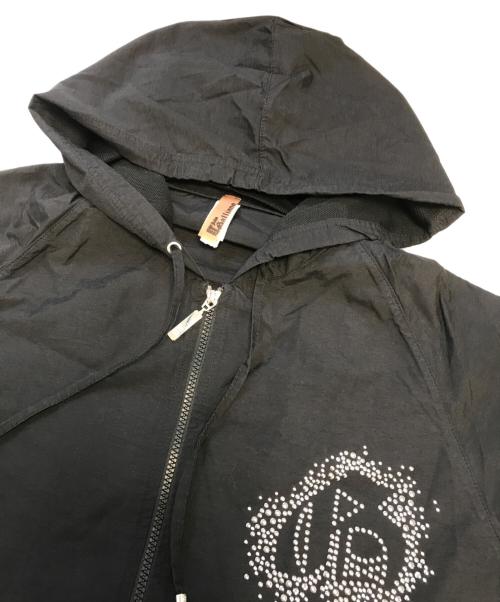 JOHN GALLIANO（ジョンガリアーノ）JOHN GALLIANO (ジョンガリアーノ) スタッズフーデッドジャケット ブラック サイズ:48の古着・服飾アイテム