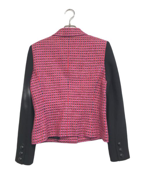 Christian Dior（クリスチャン ディオール）Christian Dior (クリスチャン ディオール) ツイード切替ジャケット ピンク サイズ:表記なしの古着・服飾アイテム