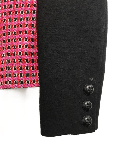 Christian Dior（クリスチャン ディオール）Christian Dior (クリスチャン ディオール) ツイード切替ジャケット ピンク サイズ:表記なしの古着・服飾アイテム