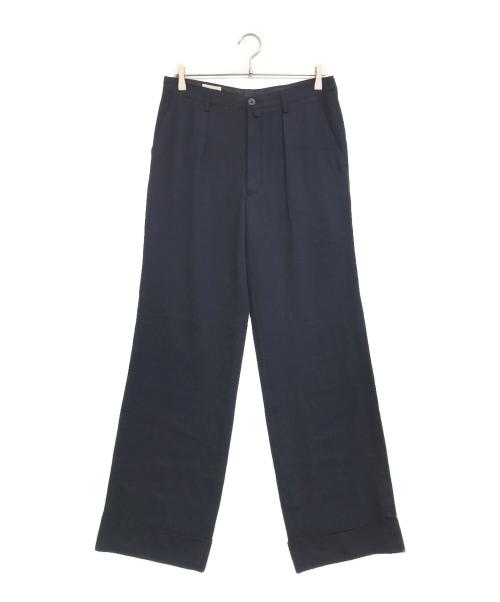 DRIES VAN NOTEN（ドリスヴァンノッテン）DRIES VAN NOTEN (ドリスヴァンノッテン) ワイドパンツ ネイビー サイズ:48の古着・服飾アイテム
