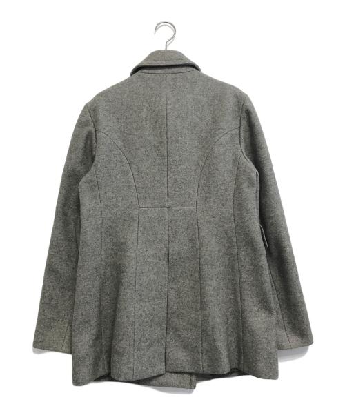 MIU MIU（ミュウミュウ）MIU MIU (ミュウミュウ) ウールナポレオンコート グレー サイズ:46の古着・服飾アイテム