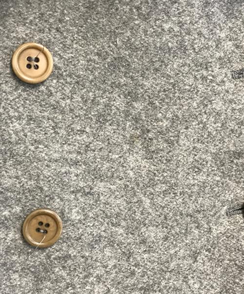 MIU MIU（ミュウミュウ）MIU MIU (ミュウミュウ) ウールナポレオンコート グレー サイズ:46の古着・服飾アイテム