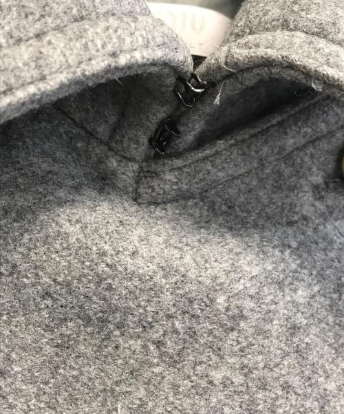 MIU MIU（ミュウミュウ）MIU MIU (ミュウミュウ) ウールナポレオンコート グレー サイズ:46の古着・服飾アイテム