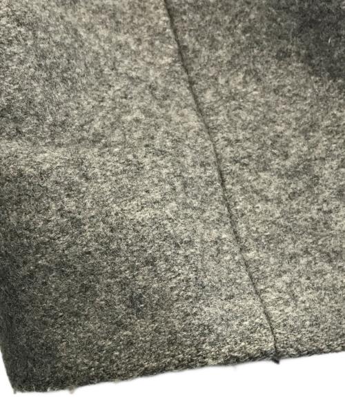 MIU MIU（ミュウミュウ）MIU MIU (ミュウミュウ) ウールナポレオンコート グレー サイズ:46の古着・服飾アイテム