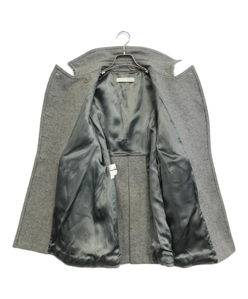 MIU MIU（ミュウミュウ）MIU MIU (ミュウミュウ) ウールナポレオンコート グレー サイズ:46の古着・服飾アイテム