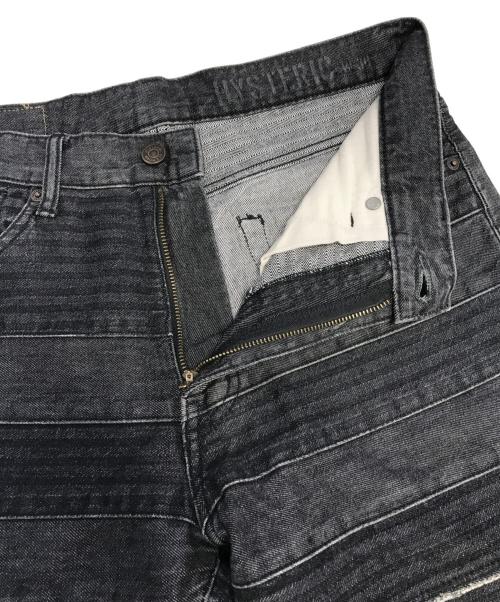 Hysteric Glamour（ヒステリックグラマー）Hysteric Glamour (ヒステリックグラマー) スクラッチフレアデニム ブラック サイズ:30の古着・服飾アイテム