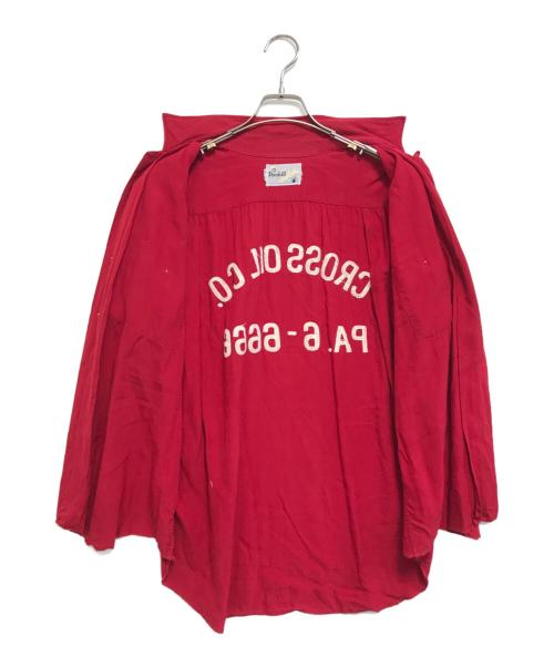 dunhill（ダンヒル）dunhill (ダンヒル) ボーリングシャツ レッド サイズ:表記なしの古着・服飾アイテム