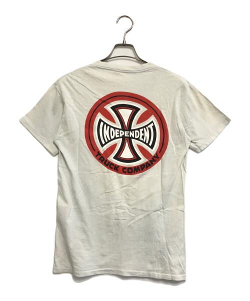 INDEPENDENT（インディペンデント）INDEPENDENT (インディペンデント) プリントTシャツ ホワイト サイズ:MEDIUMの古着・服飾アイテム