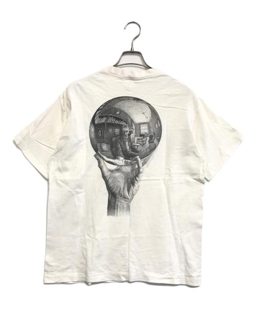 ANDAZIA（アンダジア）ANDAZIA (アンダジア) 両面プリントアートＴシャツ ホワイト サイズ:Lの古着・服飾アイテム