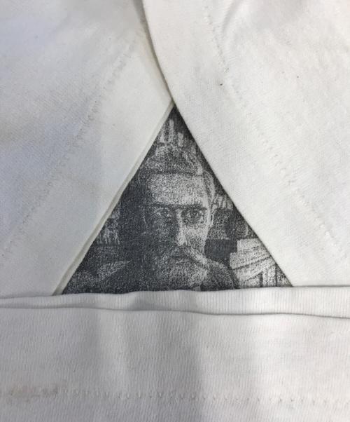 ANDAZIA（アンダジア）ANDAZIA (アンダジア) 両面プリントアートＴシャツ ホワイト サイズ:Lの古着・服飾アイテム