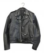 Schottショット）の古着「ダブルライダースジャケット」｜ブラック