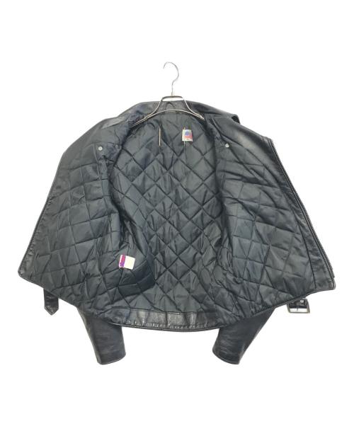 Schott（ショット）Schott (ショット) ダブルライダースジャケット ブラック サイズ:38の古着・服飾アイテム
