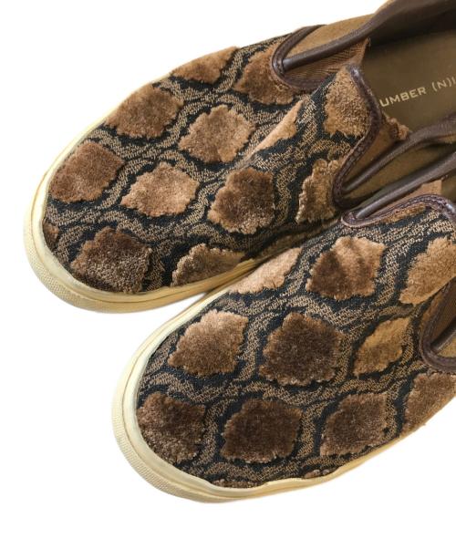 NUMBER (N)INE（ナンバーナイン）NUMBER (N)INE (ナンバーナイン) スリッポン ブラウン サイズ:8の古着・服飾アイテム