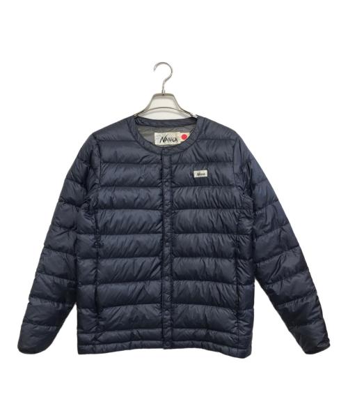 nanga white label（ナンガホワイトレーベル）nanga white label (ナンガホワイトレーベル) ダウンカーディガン ネイビー サイズ:Mの古着・服飾アイテム