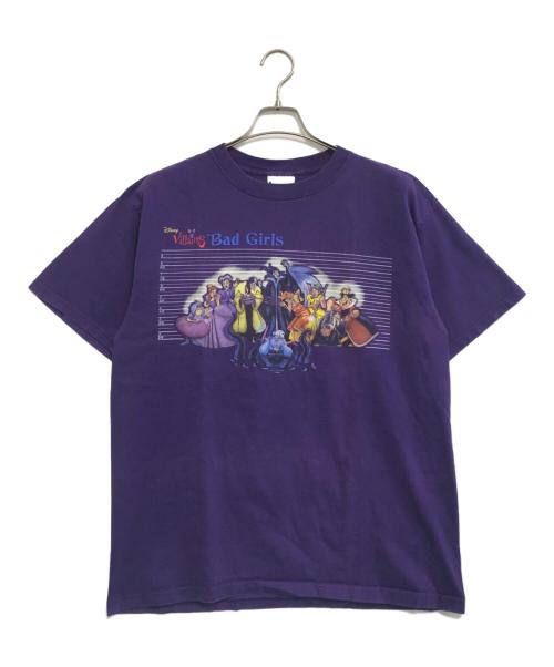 キャラクターTシャツ（キャラクターTシャツ）キャラクターTシャツ (キャラクターTシャツ) 90s DISNEY(ディズニー) キャラクターTシャツ パープル サイズ:Lの古着・服飾アイテム