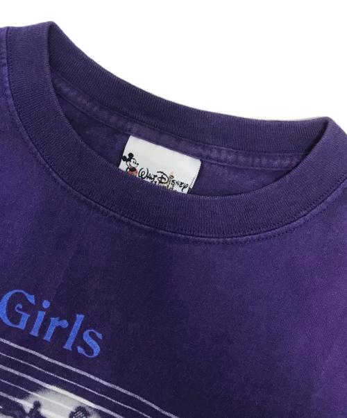 キャラクターTシャツ（キャラクターTシャツ）キャラクターTシャツ (キャラクターTシャツ) 90s DISNEY(ディズニー) キャラクターTシャツ パープル サイズ:Lの古着・服飾アイテム